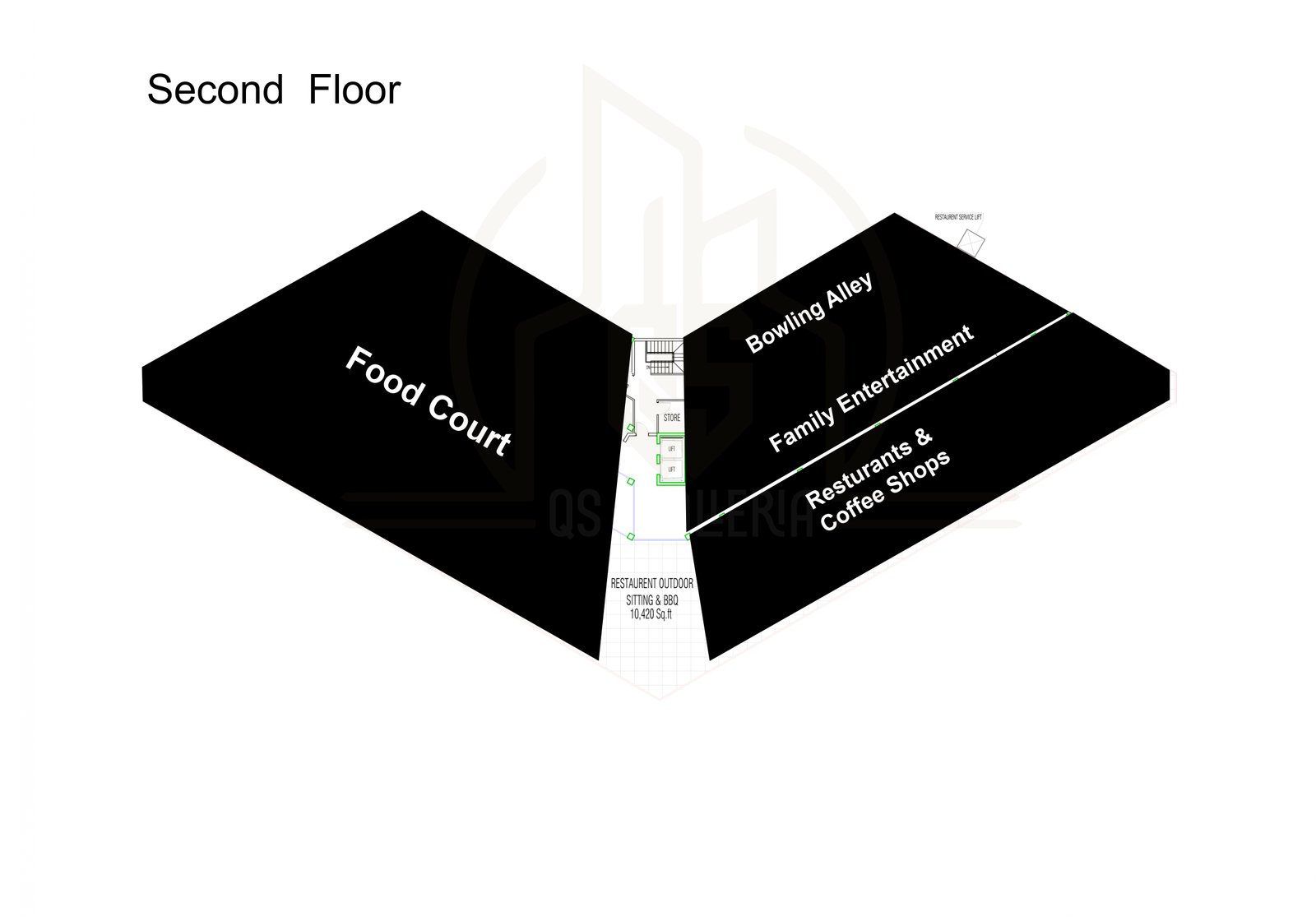 Second Floor plan view - Version 2